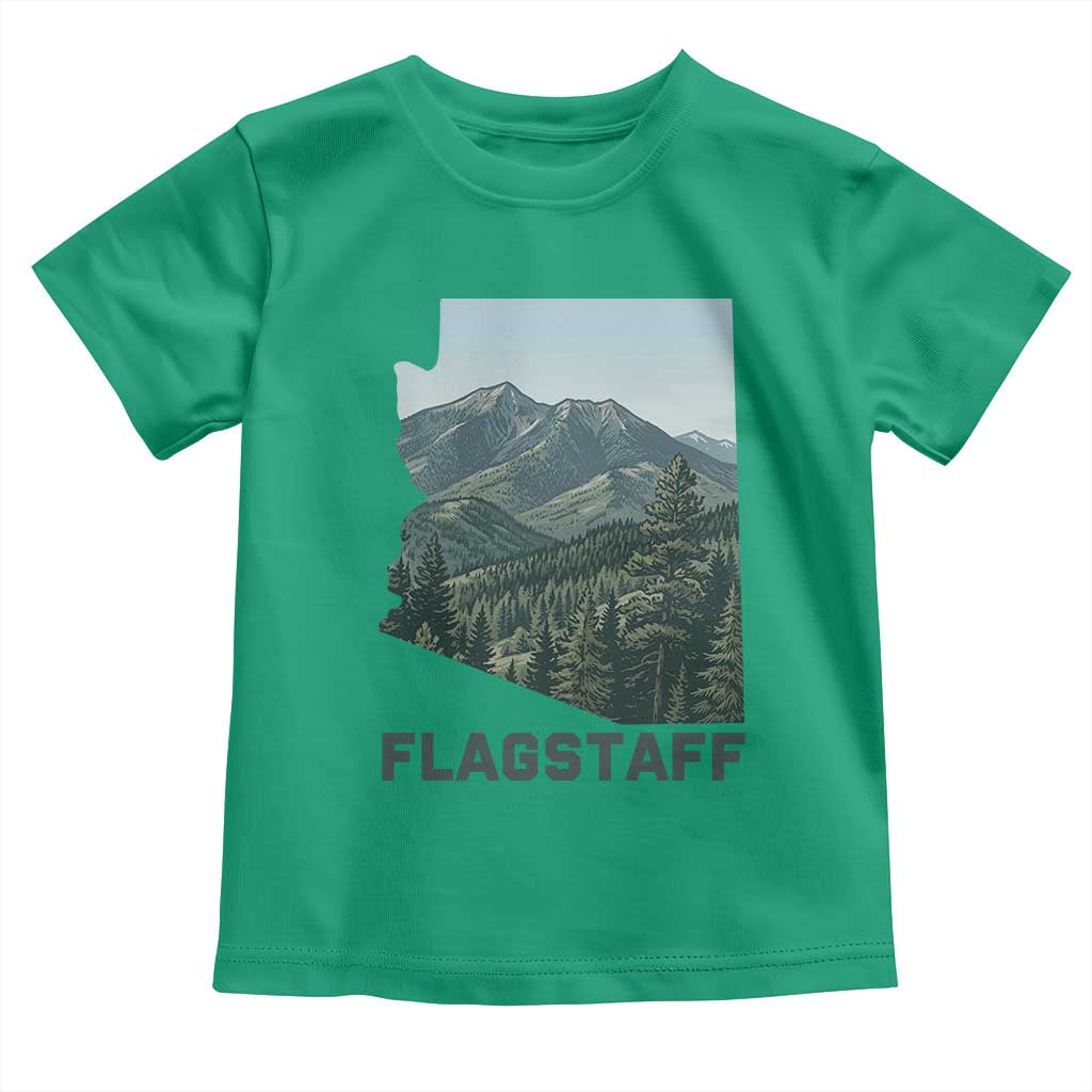San Francisco Peaks Flagstaff Arizona Toddler T Shirt Vintage Mountain Landscape Gift TS12 Irish Green Print Your Wear