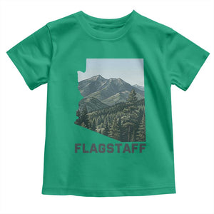San Francisco Peaks Flagstaff Arizona Toddler T Shirt Vintage Mountain Landscape Gift TS12 Irish Green Print Your Wear