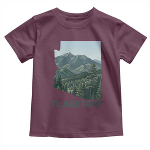 San Francisco Peaks Flagstaff Arizona Toddler T Shirt Vintage Mountain Landscape Gift TS12 Maroon Print Your Wear