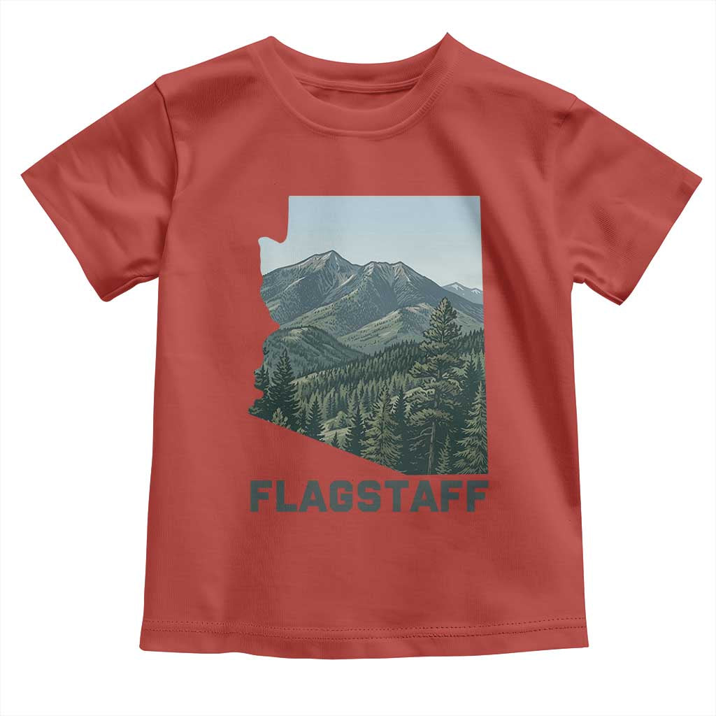 San Francisco Peaks Flagstaff Arizona Toddler T Shirt Vintage Mountain Landscape Gift TS12 Red Print Your Wear