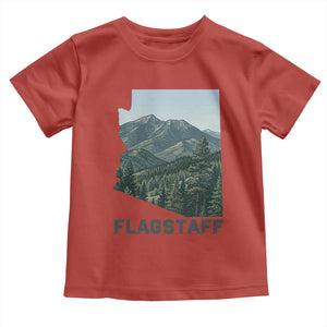 San Francisco Peaks Flagstaff Arizona Toddler T Shirt Vintage Mountain Landscape Gift TS12 Red Print Your Wear