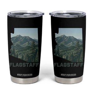 San Francisco Peaks Flagstaff Arizona Tumbler Cup Vintage Mountain Landscape Gift TS12 Black Print Your Wear