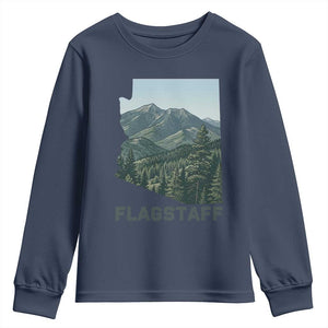 San Francisco Peaks Flagstaff Arizona Youth Sweatshirt Vintage Mountain Landscape Gift TS12 Navy Print Your Wear