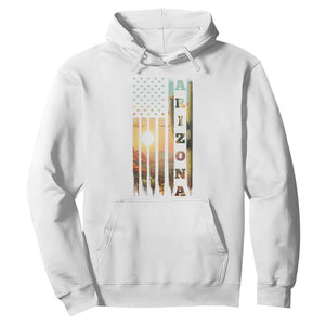 Patriotic Arizona State Flag Hoodie Southwest Landscape Gift TS12 White Print Your Wear