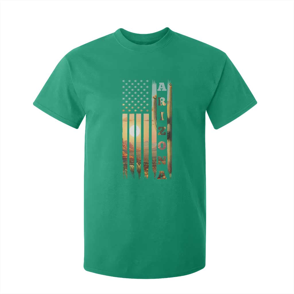 Patriotic Arizona State Flag T Shirt For Kid Southwest Landscape Gift TS12 Irish Green Print Your Wear