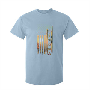 Patriotic Arizona State Flag T Shirt For Kid Southwest Landscape Gift TS12 Light Blue Print Your Wear