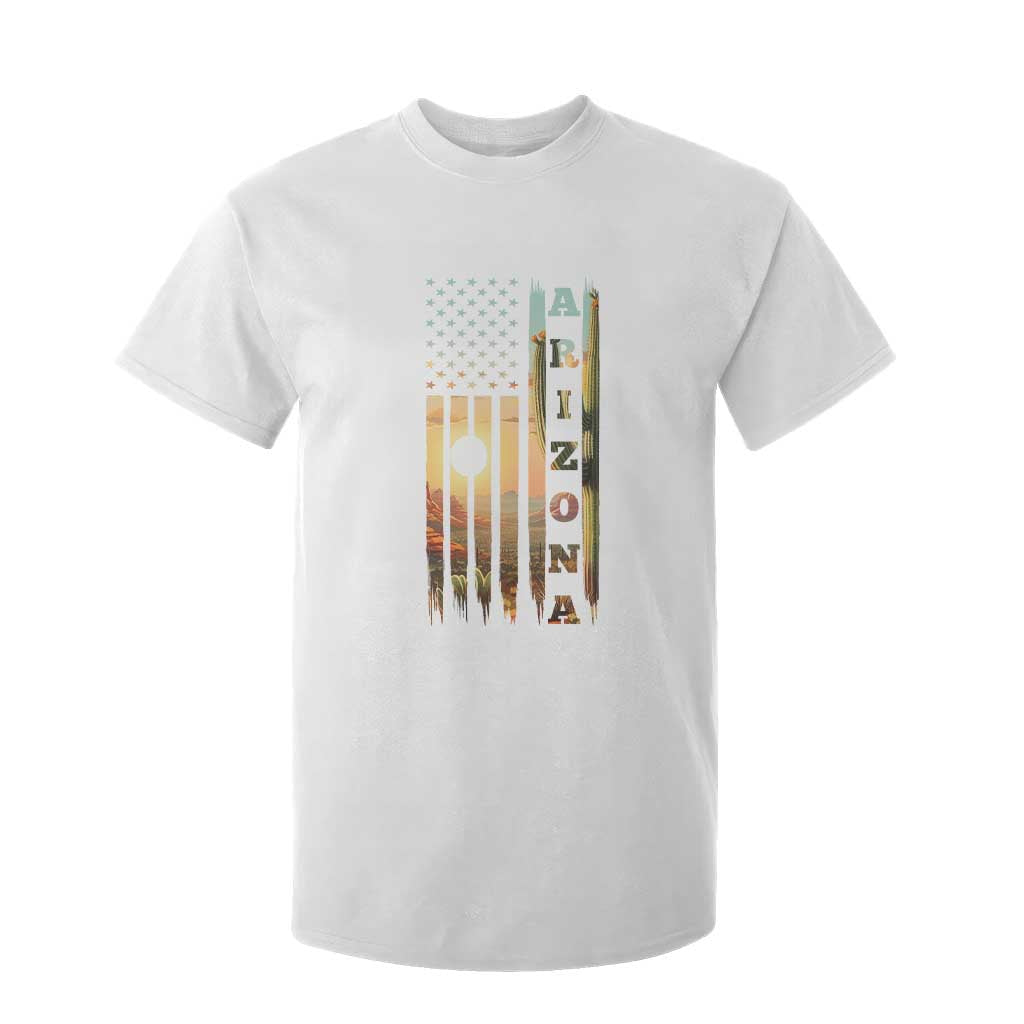 Patriotic Arizona State Flag T Shirt For Kid Southwest Landscape Gift TS12 White Print Your Wear