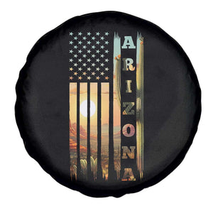 Patriotic Arizona State Flag Spare Tire Cover Southwest Landscape Gift TS12 Print Your Wear