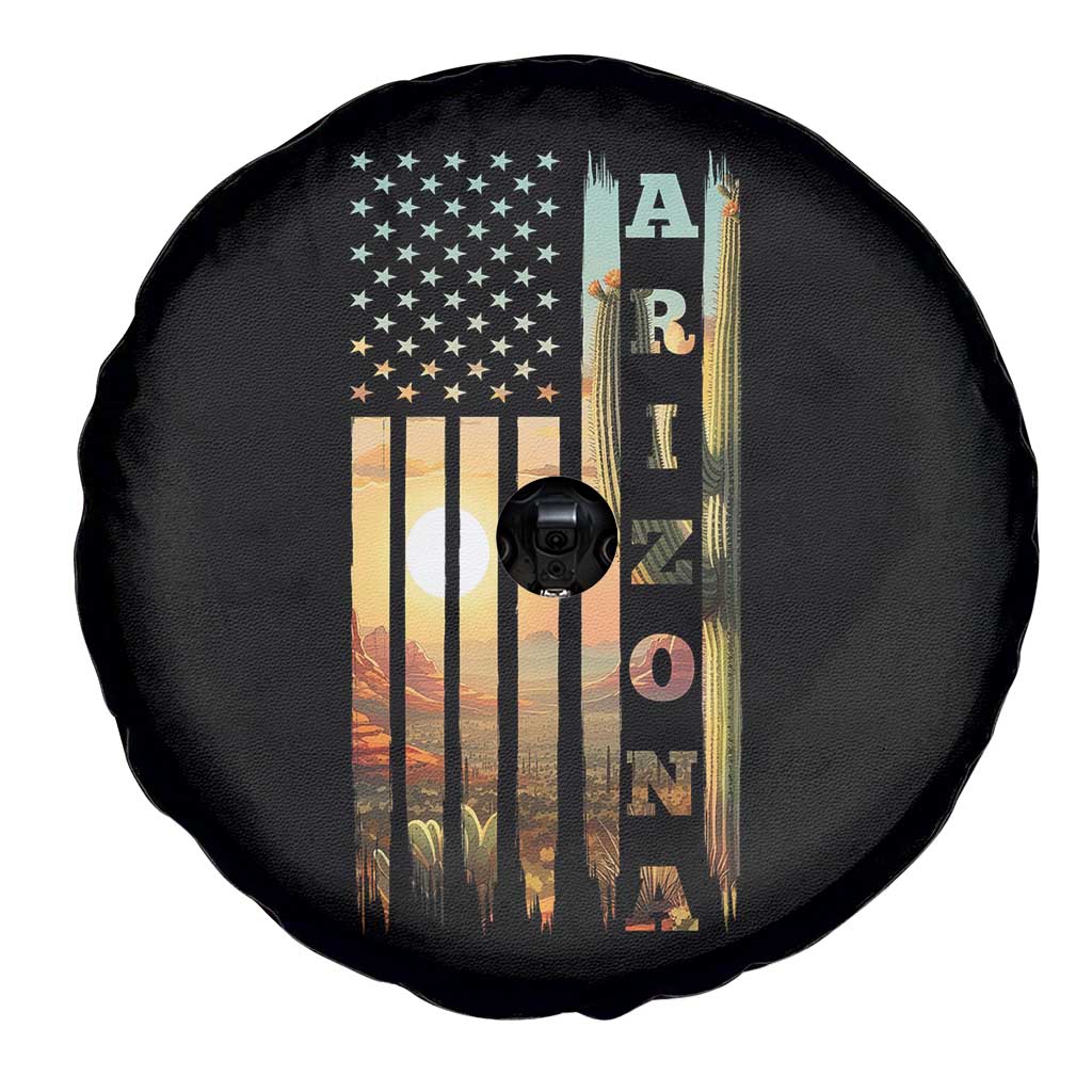 Patriotic Arizona State Flag Spare Tire Cover Southwest Landscape Gift TS12 Print Your Wear