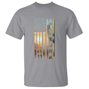 Patriotic Arizona State Flag T Shirt Southwest Landscape Gift TS12 Sport Gray Print Your Wear