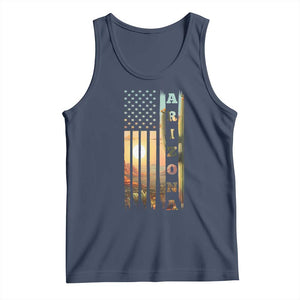 Patriotic Arizona State Flag Tank Top Southwest Landscape Gift TS12 Navy Print Your Wear