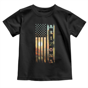 Patriotic Arizona State Flag Toddler T Shirt Southwest Landscape Gift TS12 Black Print Your Wear