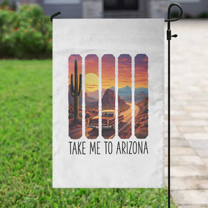 Arizona Desert Cactus Western Adventure Garden Flag Take Me To AZ TS12 Print Your Wear
