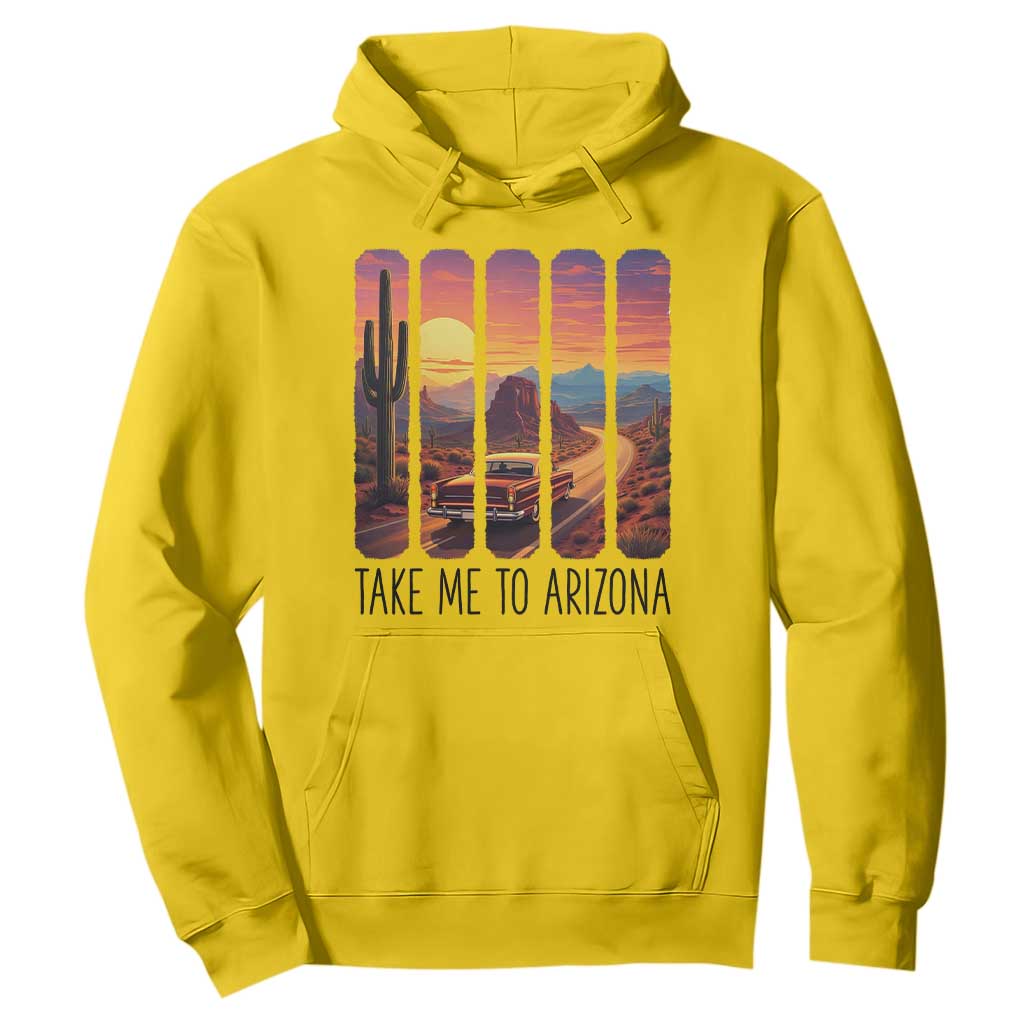 Arizona Desert Cactus Western Adventure Hoodie Take Me To AZ TS12 Daisy Print Your Wear