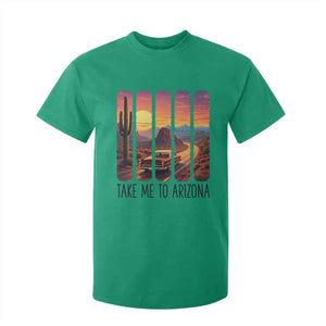Arizona Desert Cactus Western Adventure T Shirt For Kid Take Me To AZ TS12 Irish Green Print Your Wear
