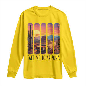 Arizona Desert Cactus Western Adventure Long Sleeve Shirt Take Me To AZ TS12 Daisy Print Your Wear