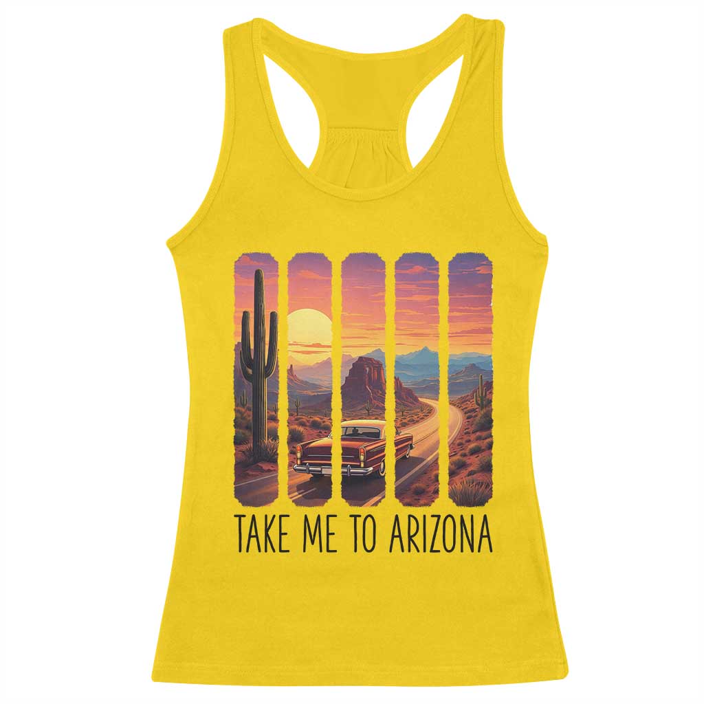 Arizona Desert Cactus Western Adventure Racerback Tank Top Take Me To AZ TS12 Daisy Print Your Wear