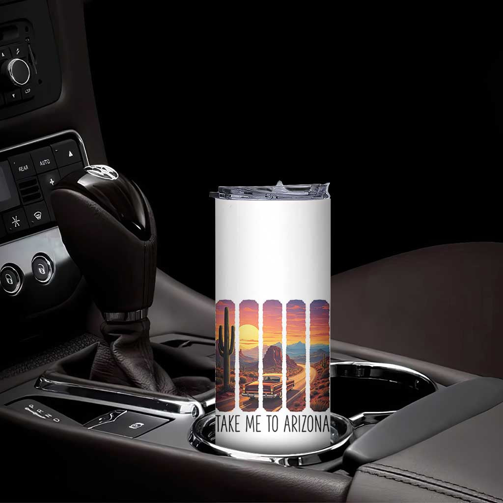 Arizona Desert Cactus Western Adventure Skinny Tumbler Take Me To AZ TS12 Print Your Wear