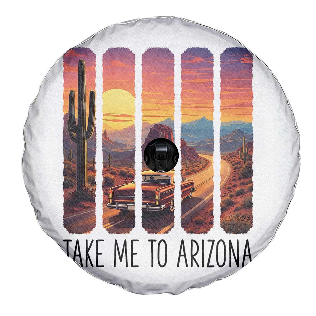 Arizona Desert Cactus Western Adventure Spare Tire Cover Take Me To AZ TS12 Print Your Wear