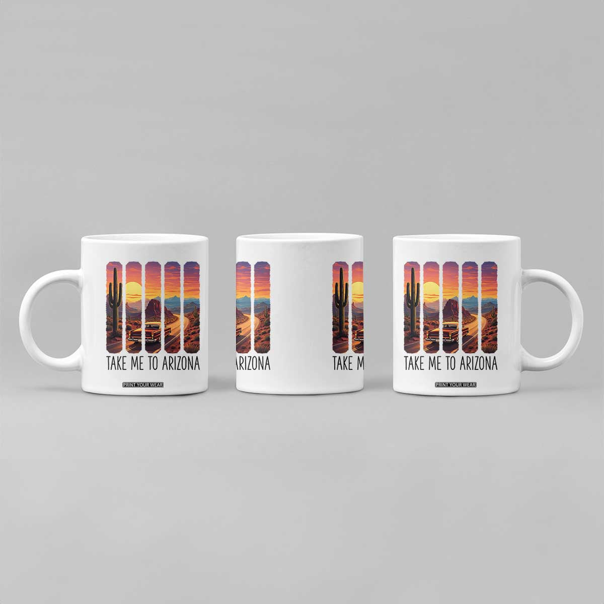 Arizona Desert Cactus Western Adventure Coffee Mug Take Me To AZ TS12 Print Your Wear