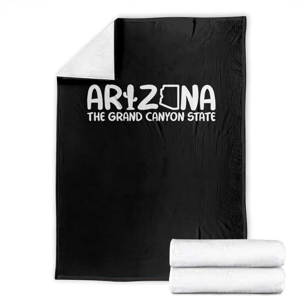 Arizona State Pride Throw Blanket The Grand Canyon State Souvenir TS12 Black Print Your Wear