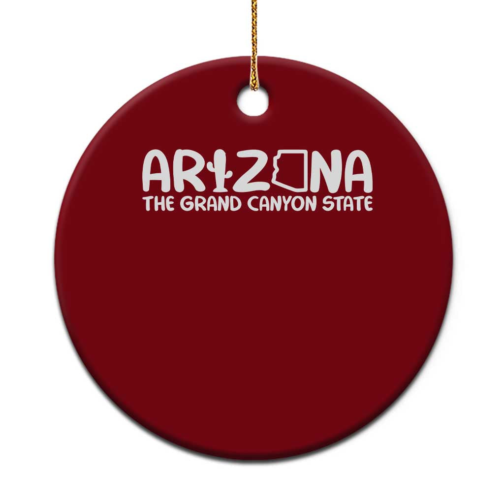 Arizona State Pride Ceramic Ornament The Grand Canyon State Souvenir TS12 1pc Red Print Your Wear