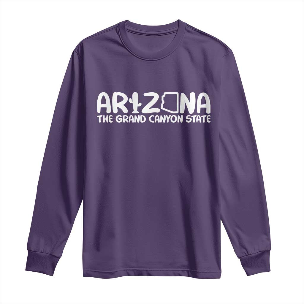 Arizona State Pride Long Sleeve Shirt The Grand Canyon State Souvenir TS12 Purple Print Your Wear