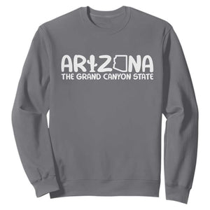 Arizona State Pride Sweatshirt The Grand Canyon State Souvenir TS12 Charcoal Print Your Wear