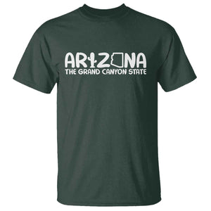 Arizona State Pride T Shirt The Grand Canyon State Souvenir TS12 Dark Forest Green Print Your Wear