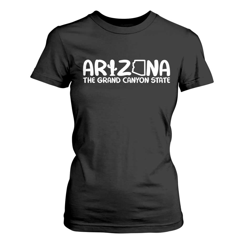 Arizona State Pride T Shirt For Women The Grand Canyon State Souvenir TS12 Black Print Your Wear