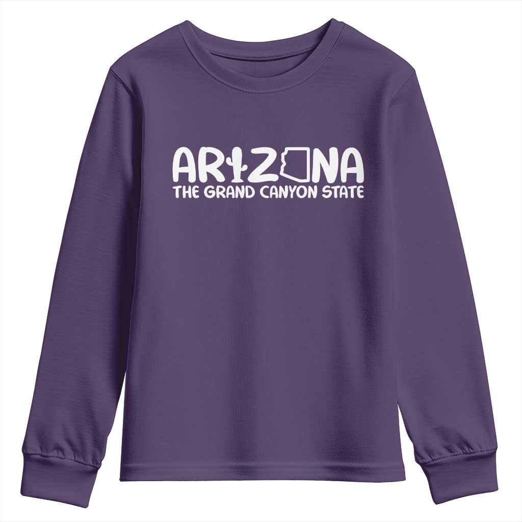 Arizona State Pride Youth Sweatshirt The Grand Canyon State Souvenir TS12 Purple Print Your Wear