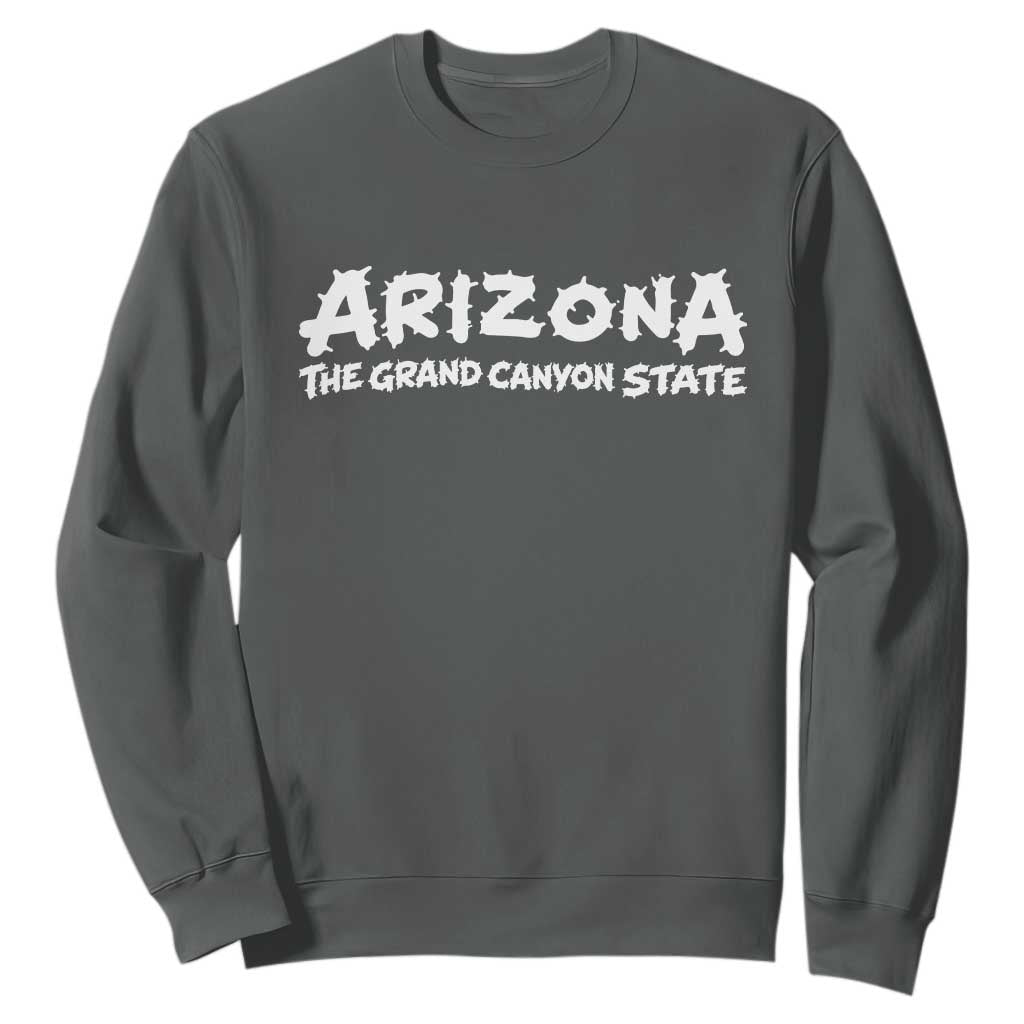 Southwest Soul Arizonan Heritage Sweatshirt The Grand Canyon State Souvenir TS12 Dark Heather Print Your Wear