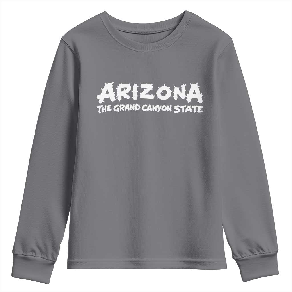 Southwest Soul Arizonan Heritage Youth Sweatshirt The Grand Canyon State Souvenir TS12 Charcoal Print Your Wear