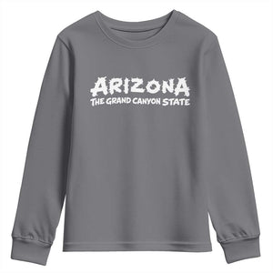 Southwest Soul Arizonan Heritage Youth Sweatshirt The Grand Canyon State Souvenir TS12 Charcoal Print Your Wear