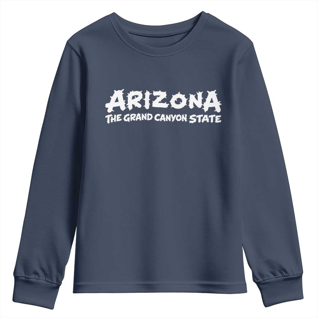 Southwest Soul Arizonan Heritage Youth Sweatshirt The Grand Canyon State Souvenir TS12 Navy Print Your Wear