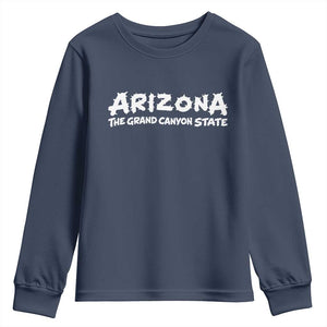 Southwest Soul Arizonan Heritage Youth Sweatshirt The Grand Canyon State Souvenir TS12 Navy Print Your Wear