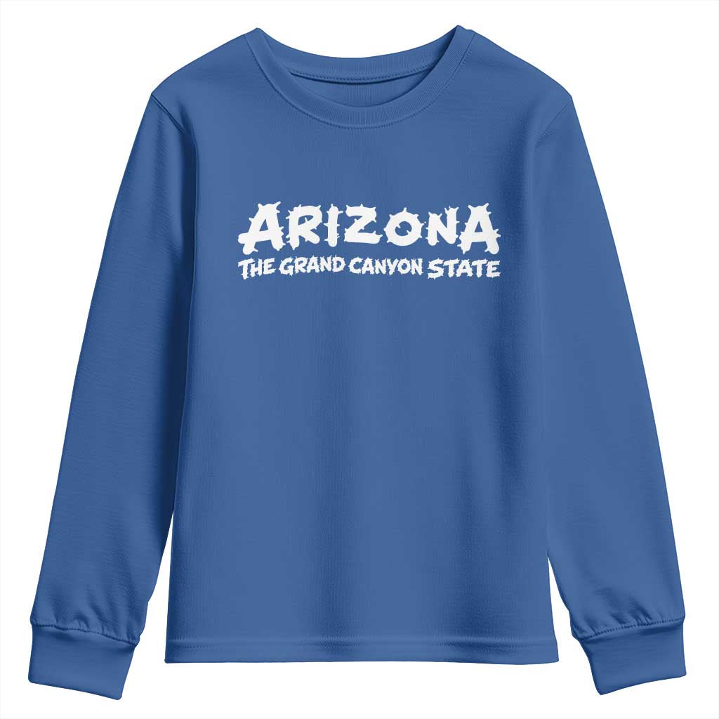 Southwest Soul Arizonan Heritage Youth Sweatshirt The Grand Canyon State Souvenir TS12 Royal Blue Print Your Wear