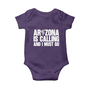 Arizona Is Calling And I Must Go Baby Onesie Gift For Arizona Lover TS12 Purple Print Your Wear