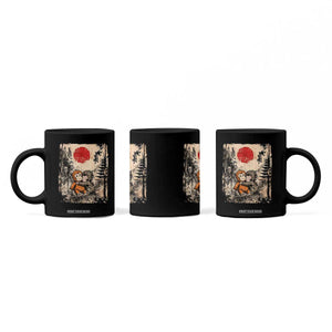 Vintage Japanese Ukiyoe Punch Baby Monkey Coffee Mug Kawaii Animal Gift TS12 Print Your Wear
