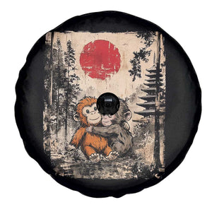 Vintage Japanese Ukiyoe Punch Baby Monkey Spare Tire Cover Kawaii Animal Gift TS12 Print Your Wear