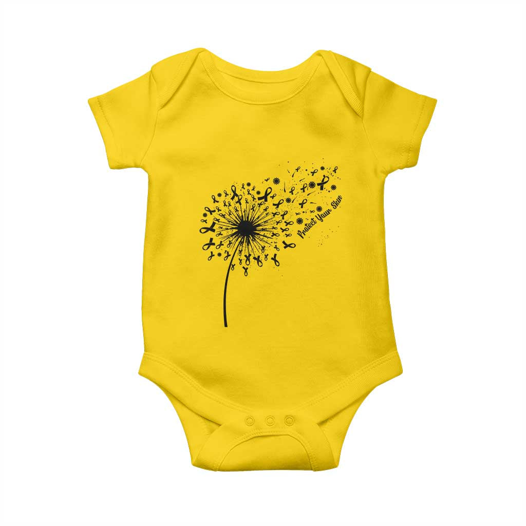 Protect Your Skin Baby Onesie Melanoma Awareness Dandelion Gift TS12 Daisy Print Your Wear