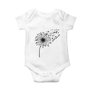 Protect Your Skin Baby Onesie Melanoma Awareness Dandelion Gift TS12 White Print Your Wear