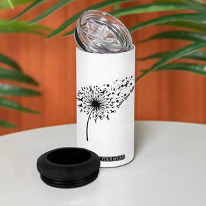 Protect Your Skin 4 in 1 Can Cooler Tumbler Melanoma Awareness Dandelion Gift TS12 Print Your Wear
