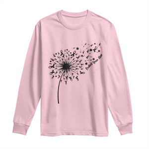Protect Your Skin Long Sleeve Shirt Melanoma Awareness Dandelion Gift TS12 Light Pink Print Your Wear