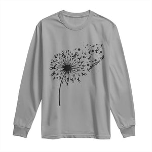 Protect Your Skin Long Sleeve Shirt Melanoma Awareness Dandelion Gift TS12 Sport Gray Print Your Wear