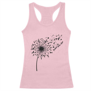 Protect Your Skin Racerback Tank Top Melanoma Awareness Dandelion Gift TS12 Light Pink Print Your Wear