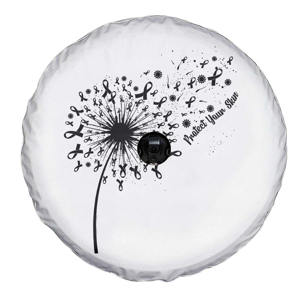 Protect Your Skin Spare Tire Cover Melanoma Awareness Dandelion Gift TS12 Print Your Wear
