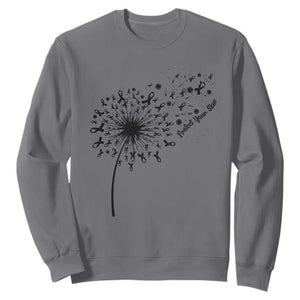 Protect Your Skin Sweatshirt Melanoma Awareness Dandelion Gift TS12 Charcoal Print Your Wear