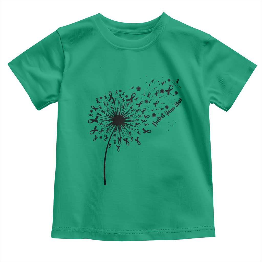 Protect Your Skin Toddler T Shirt Melanoma Awareness Dandelion Gift TS12 Irish Green Print Your Wear