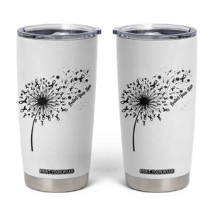 Protect Your Skin Tumbler Cup Melanoma Awareness Dandelion Gift TS12 White Print Your Wear
